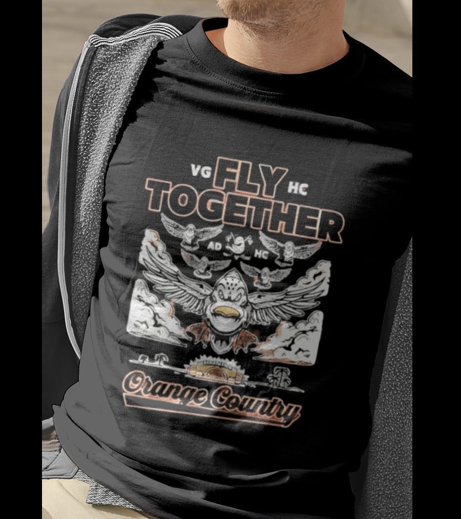 Anaheim Ducks Fly Together Formation Orange County 2026 T-Shirt