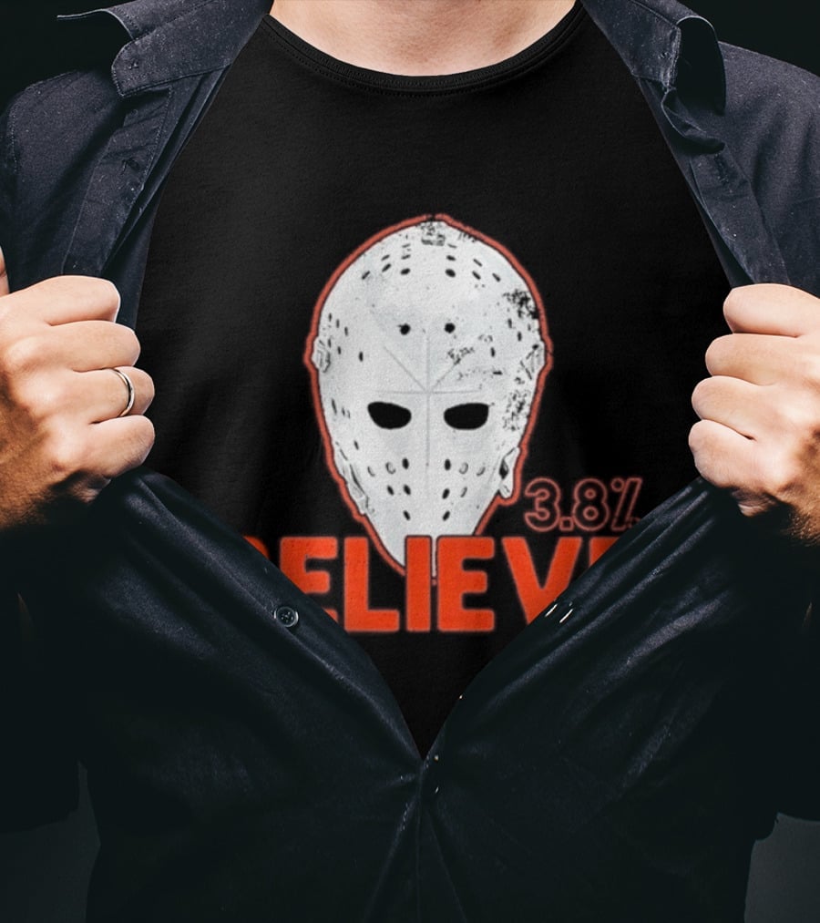 Bernie Parent Believe 33 Mask Philadelphia Hockey Legend T-Shirt