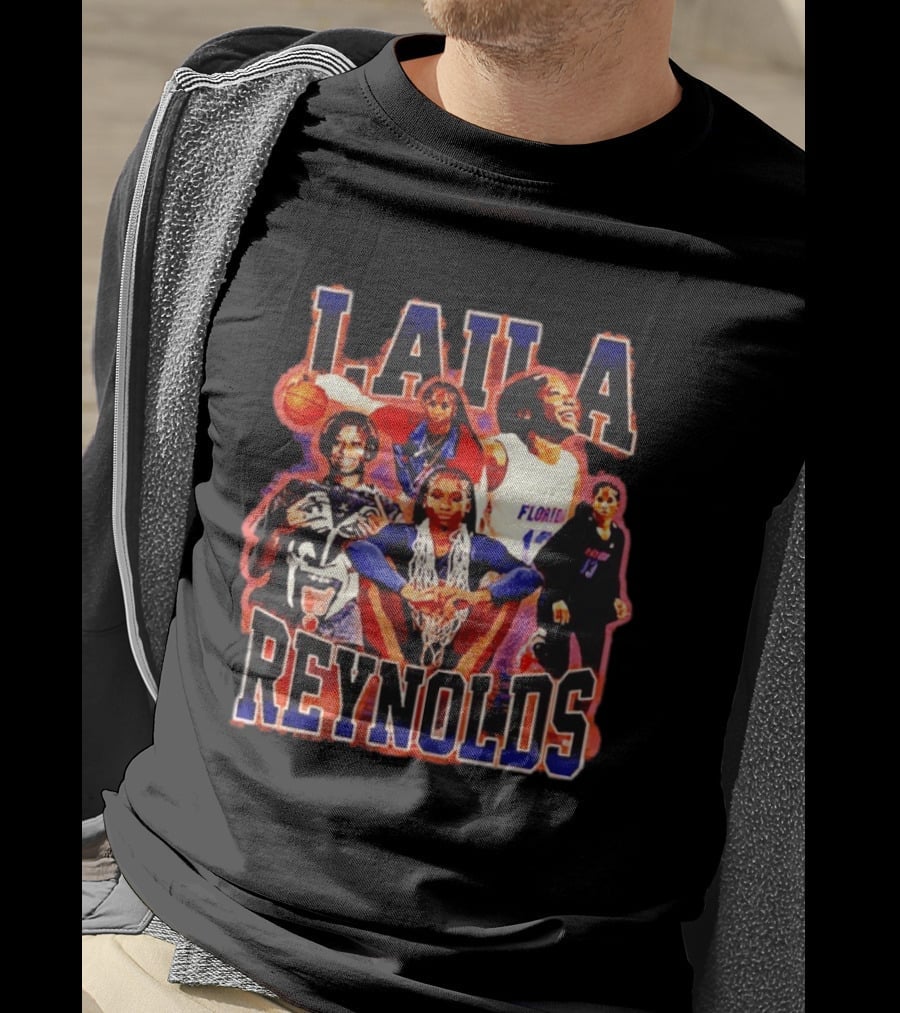 Laila Reynolds Florida Gators Basketball Caricature NCAA Men's Team T-Shirt