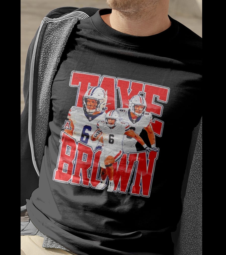 Taye Brown Arizona Wildcats Football Player Number 6 Collage T-Shirt