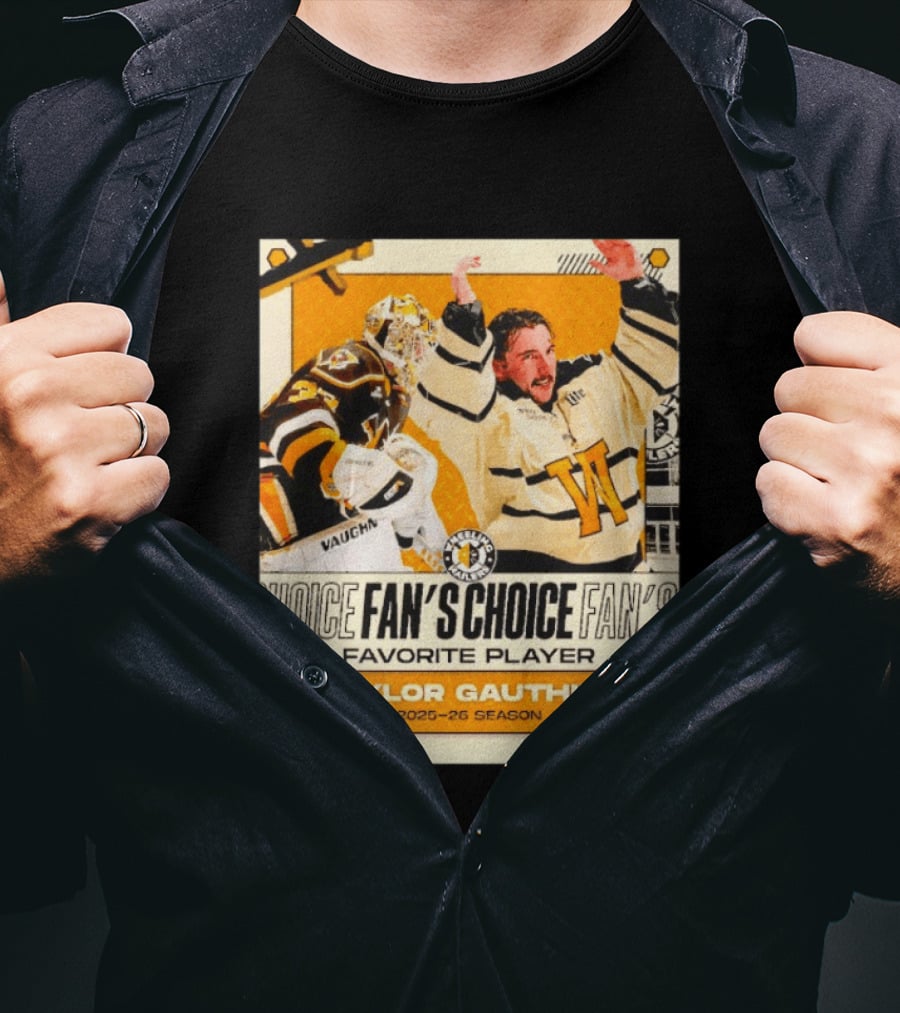 Taylor Gauthier Fan's Choice Favorite Player 2025 26 Season T-Shirt
