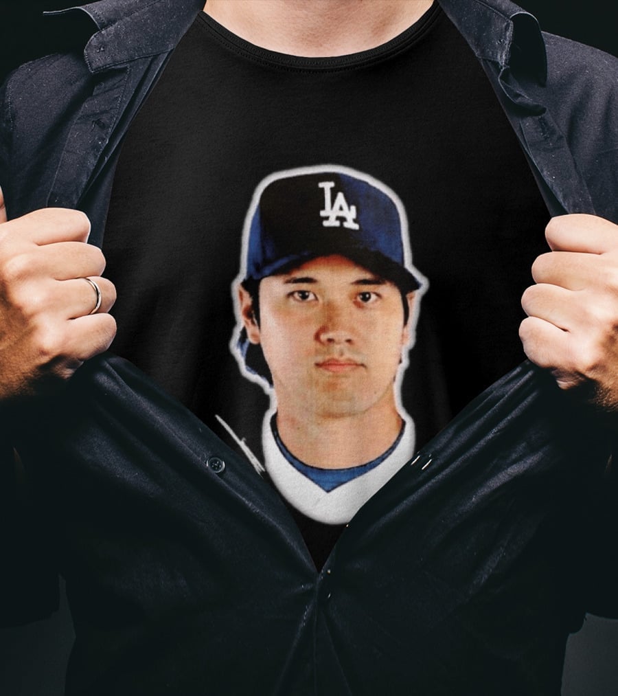 Los Angeles Dodgers Shohei Ohtani Headliner Authentic Baseball Fan Gear T-Shirt