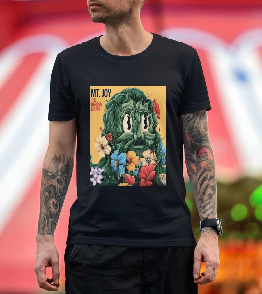 MT Joy The Garden Mann Album Floral Face T-Shirt