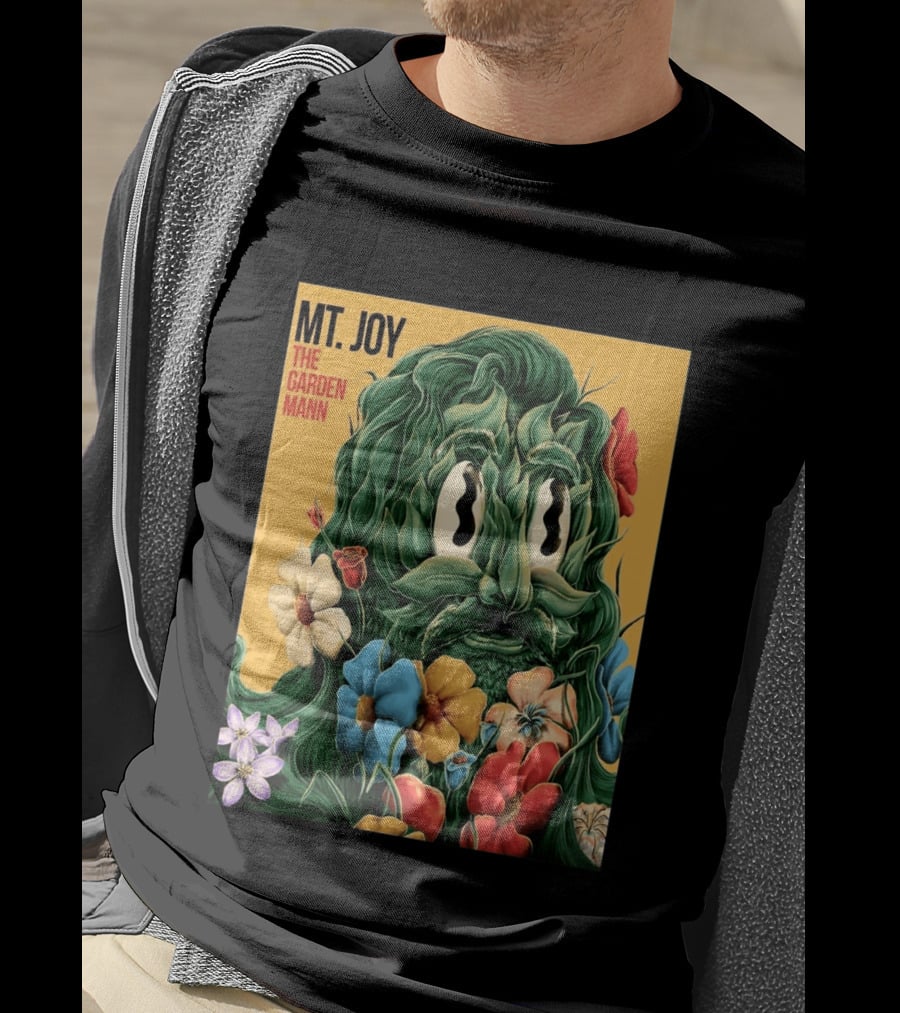 MT Joy The Garden Mann Album Floral Face T-Shirt