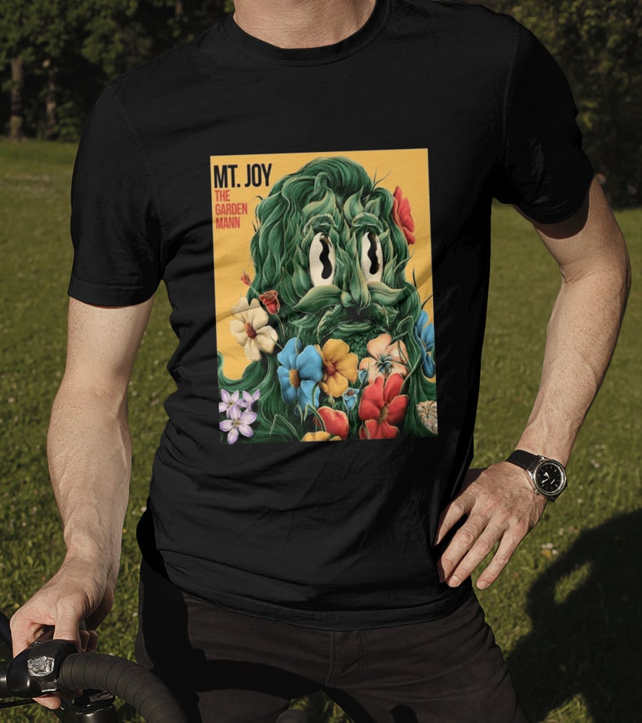 MT Joy The Garden Mann Album Floral Face T-Shirt