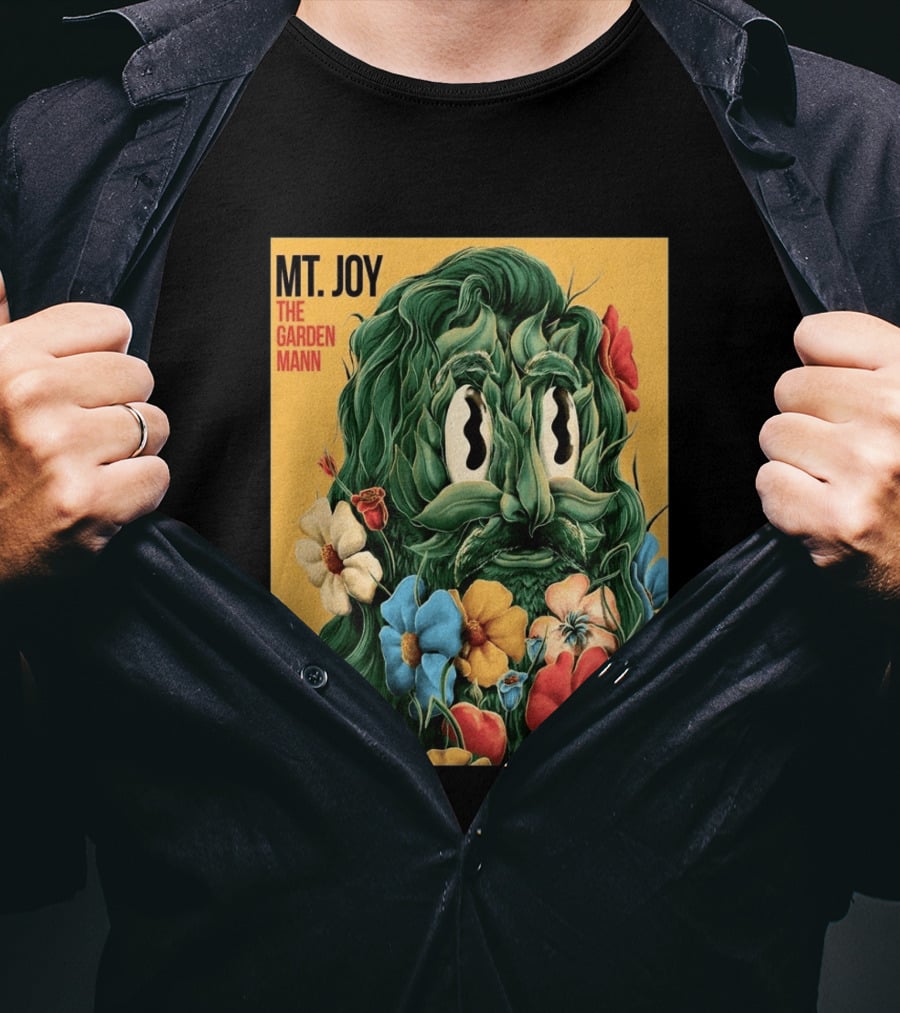MT Joy The Garden Mann Album Floral Face T-Shirt