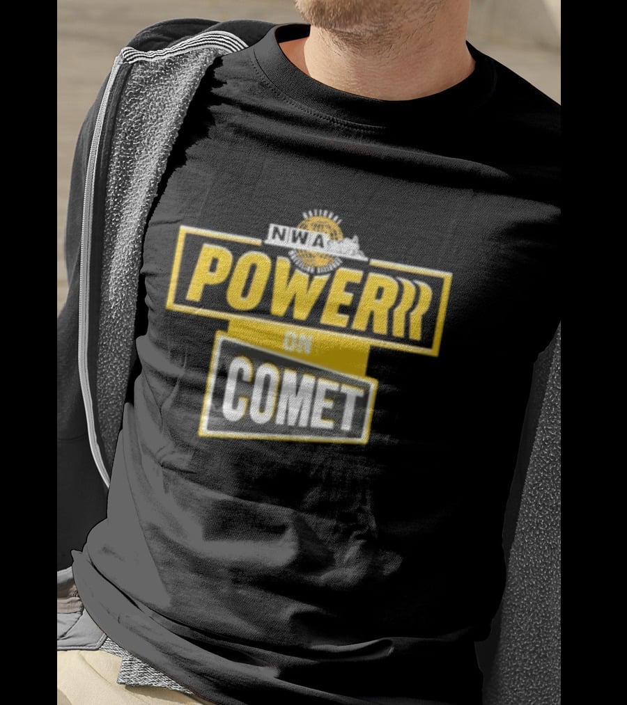 National Wrestling Alliance Powerrr On Comet Retro Sports Entertainment T-Shirt