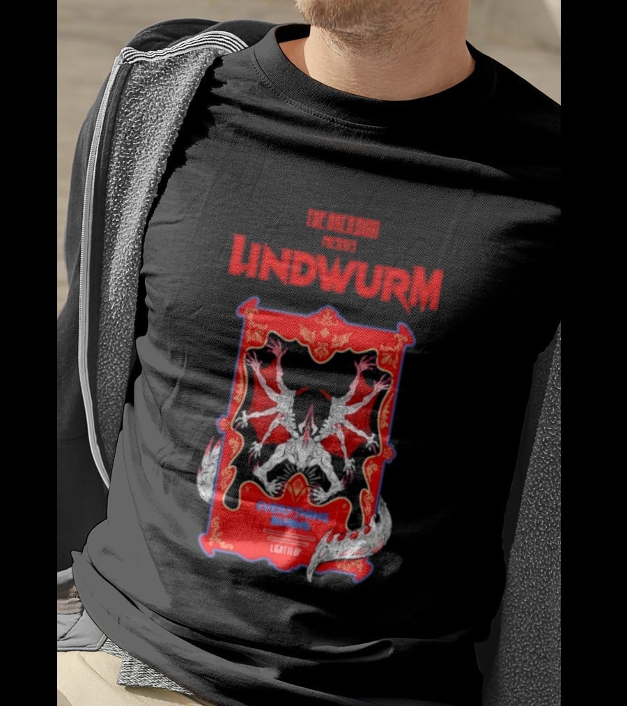 Lindwurm Everything Burns Light It Up Red Dragon Fantasy The Arcadion T-Shirt