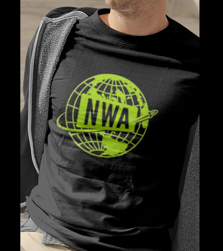 NWA National Wrestling Alliance Space Globe Comet Variant T-Shirt