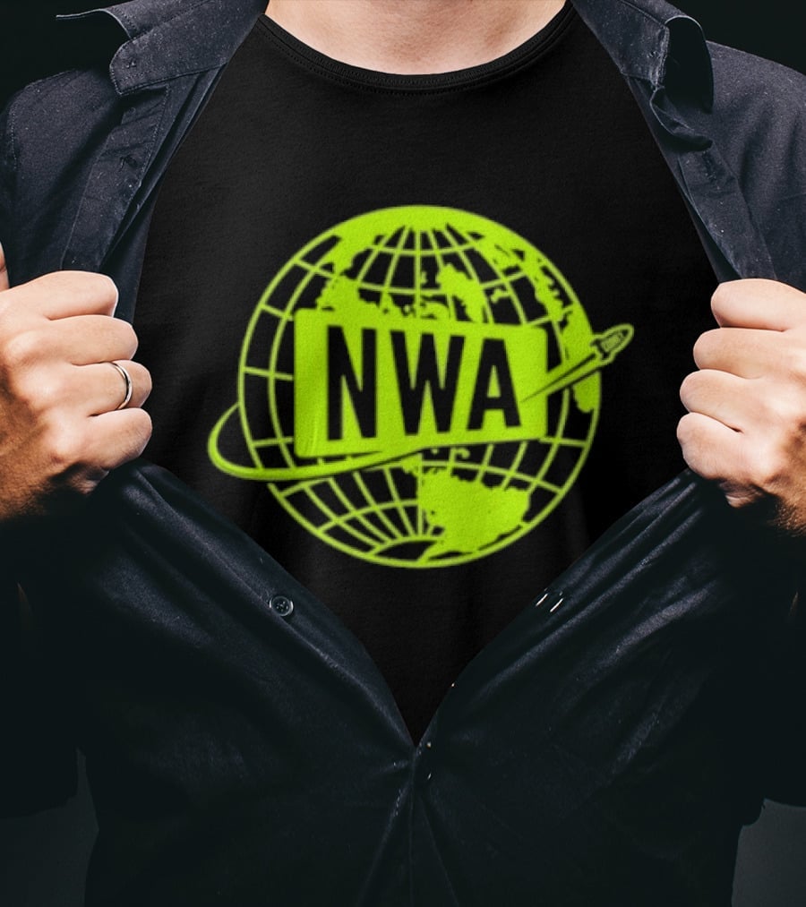 NWA National Wrestling Alliance Space Globe Comet Variant T-Shirt