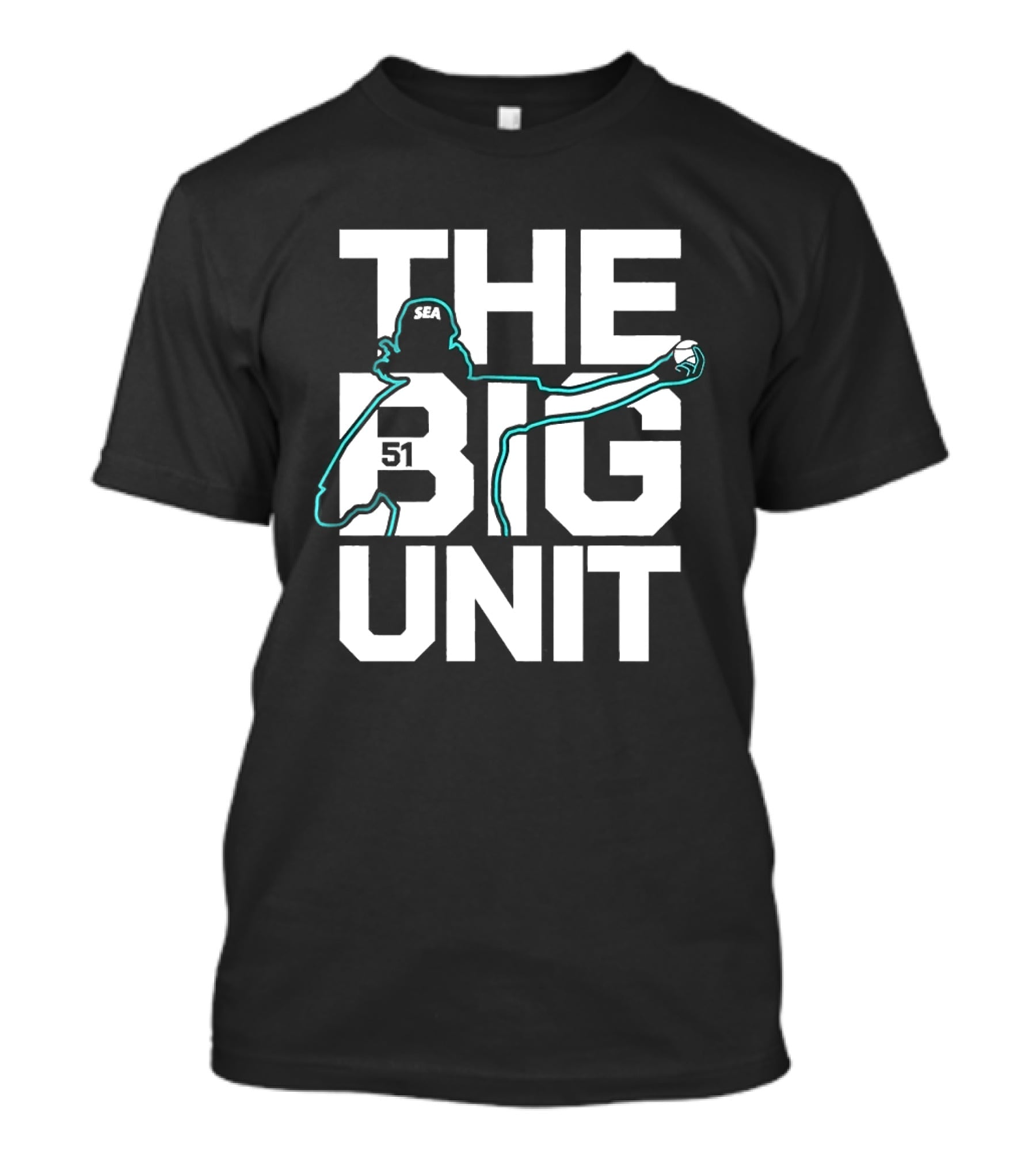The Big Unit Randy Johnson Seattle Mariners Baseball Pitcher T-Shirt