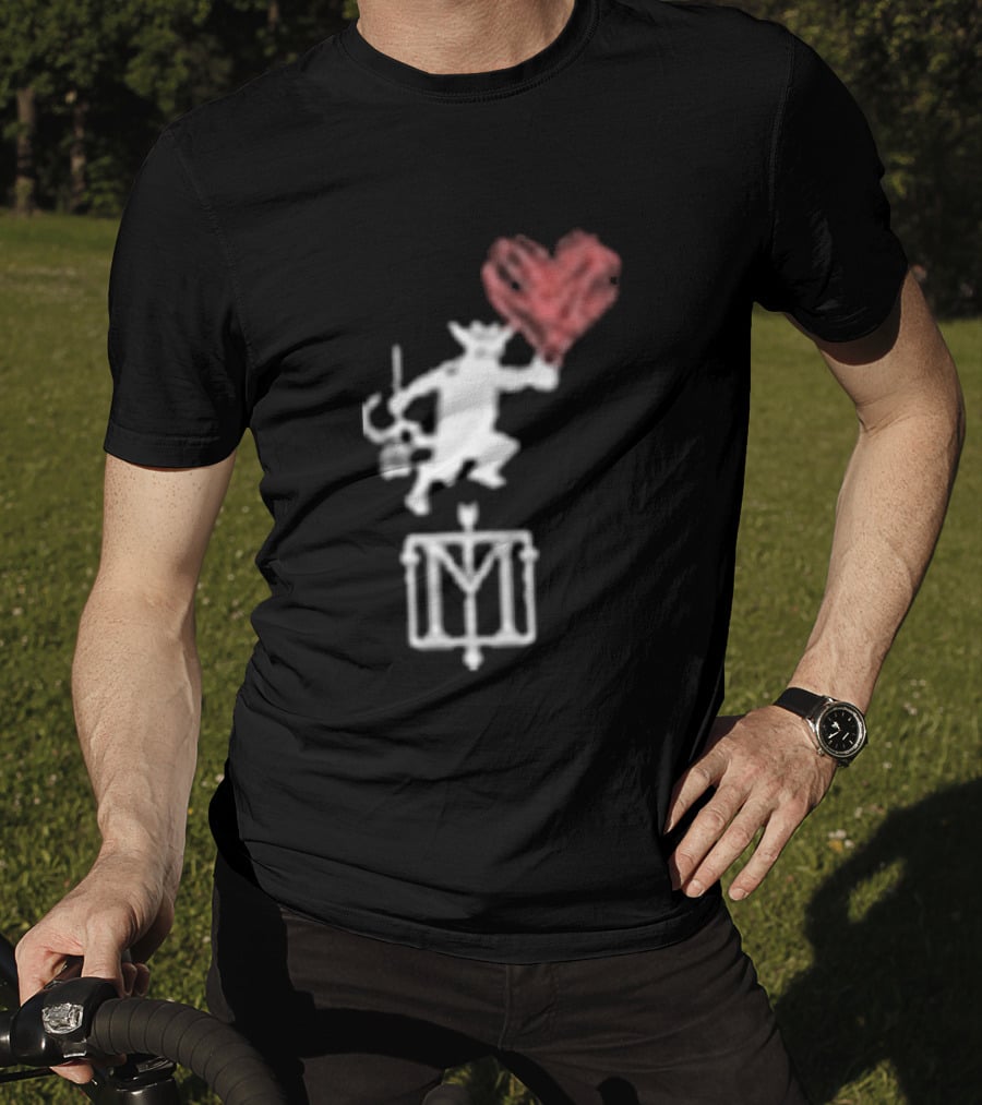 The Menzingers Heart Flame Devil Holding Heart T-Shirt