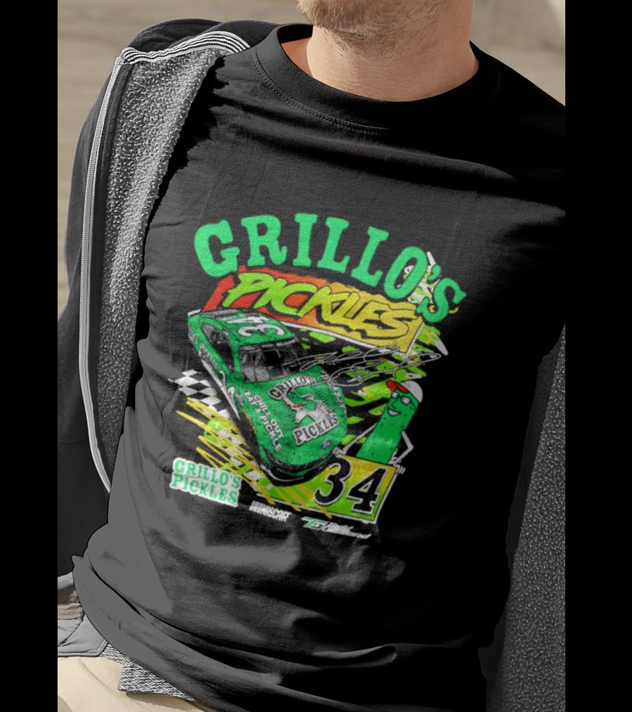 Grillo's Pickles Race Car Todd Gilliland Front Row Motorsports #34 T-Shirt