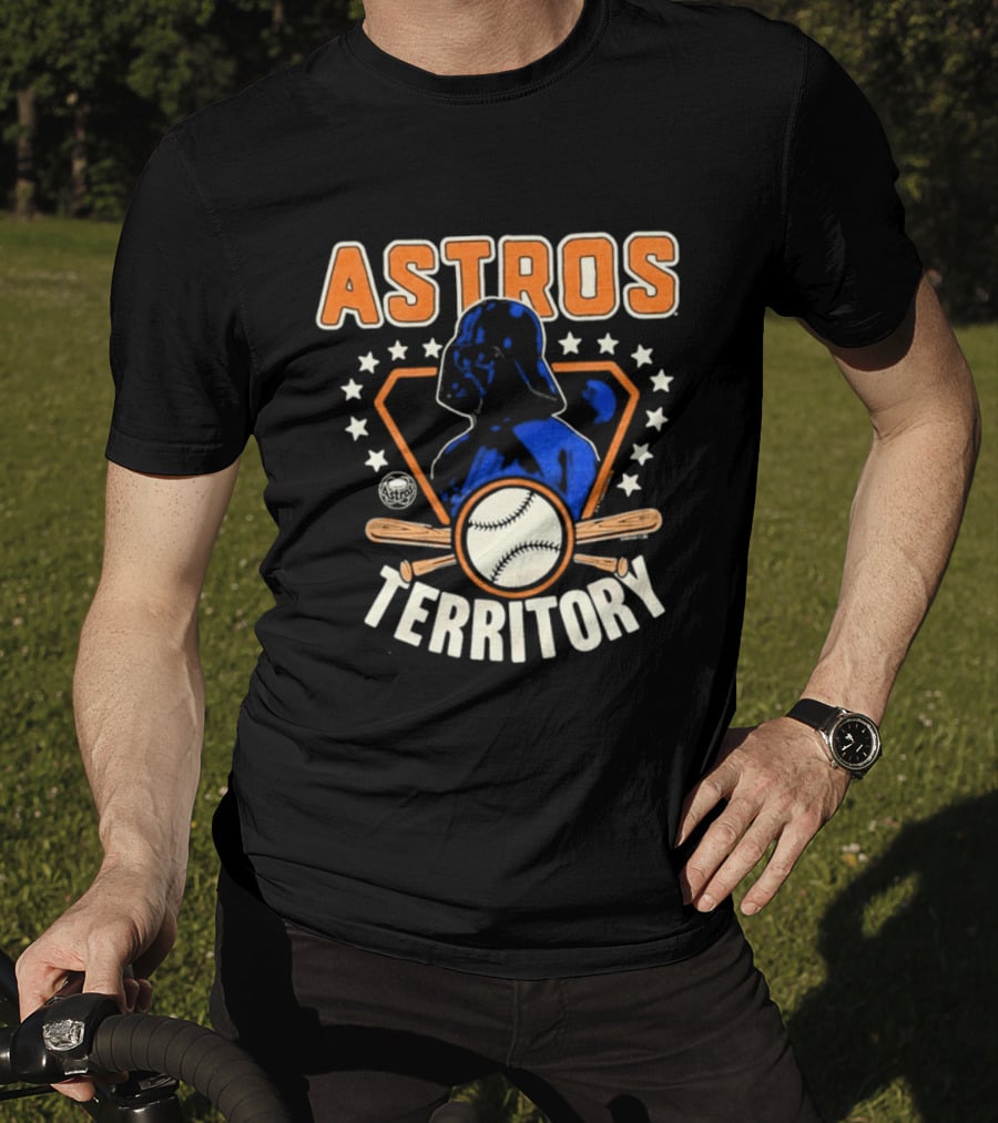 Youth Houston Astros Territory Star Wars Collaboration With Baseball And Darth Vader T-Shirt