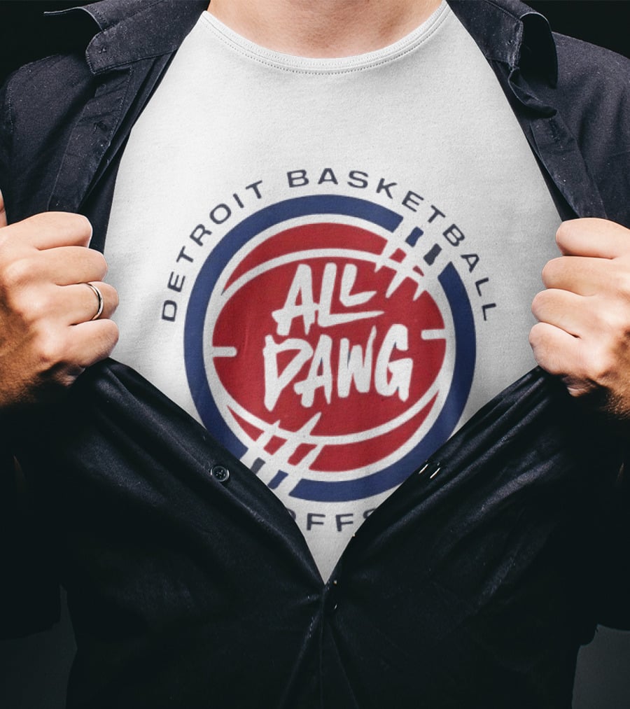 Detroit Basketball All Dawg Playoffs 2026 T-Shirt