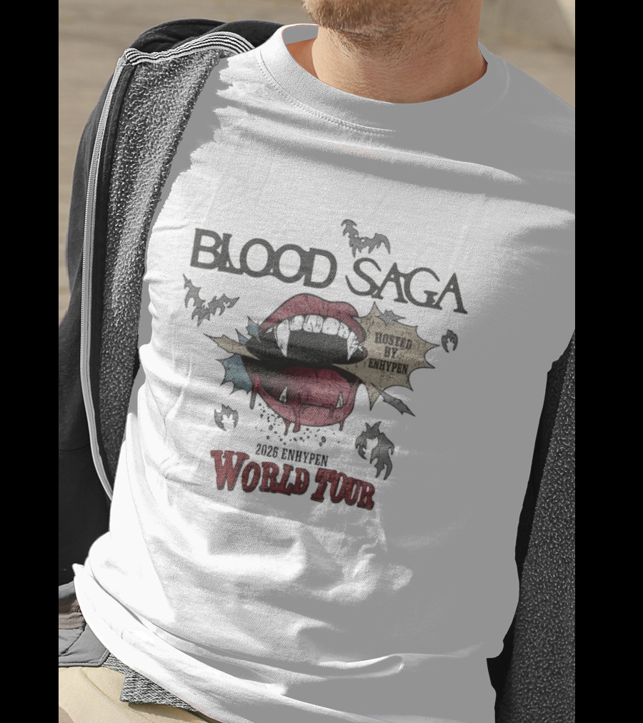 Blood Saga 2023 Hosted By Enhypen World Tour T-Shirt
