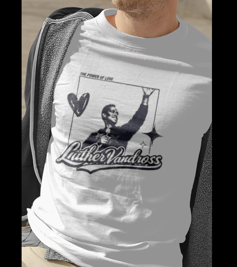 Luther Vandross R&B Only Power Of Love Heart And Star T-Shirt