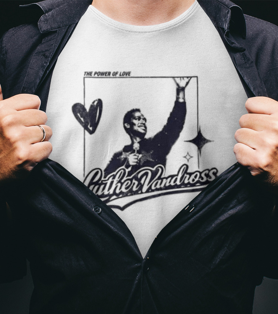 Luther Vandross R&B Only Power Of Love Heart And Star T-Shirt