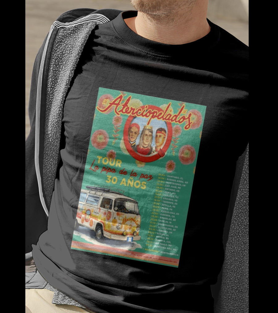 Aterciopelados Tour La Pipa De La Paz 30 Años 2026 Concert Dates And Locations T-Shirt