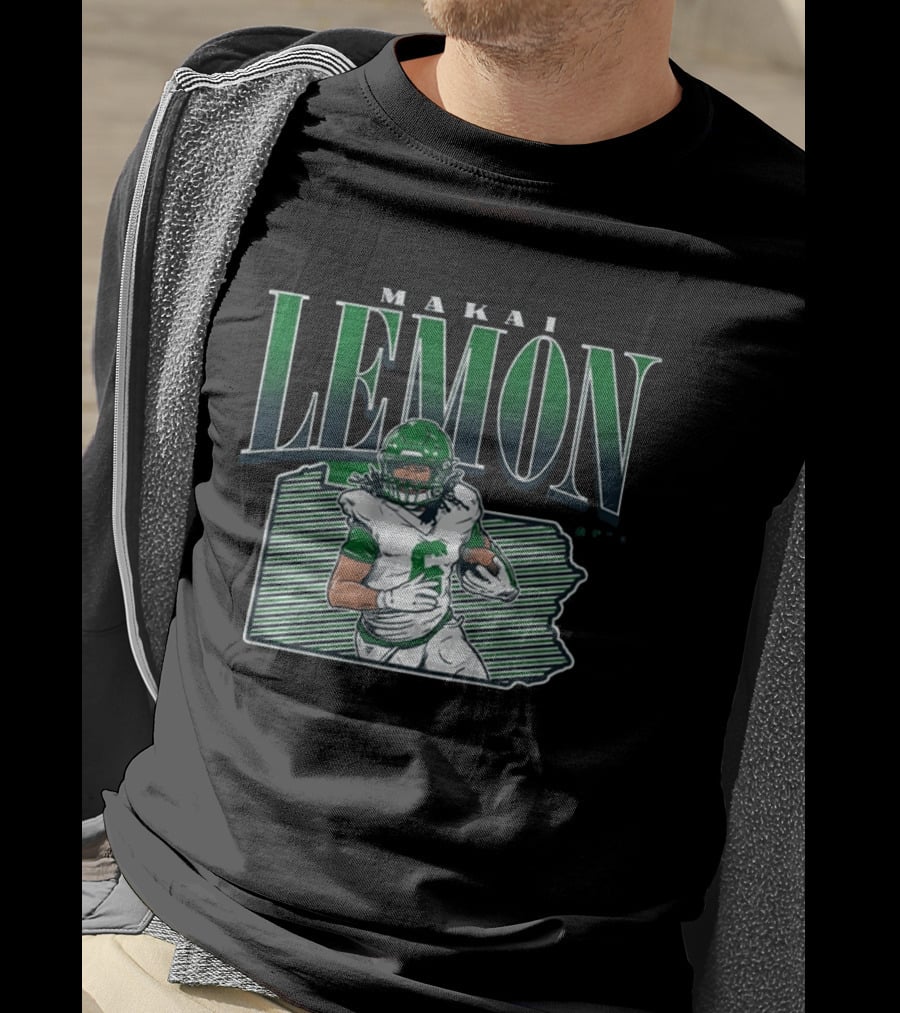 Makai Lemon Philadelphia Eagles Draft Player 2026 T-Shirt