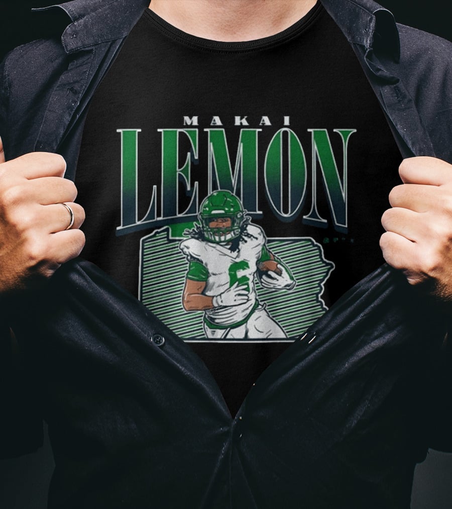 Makai Lemon Philadelphia Eagles Draft Player 2026 T-Shirt