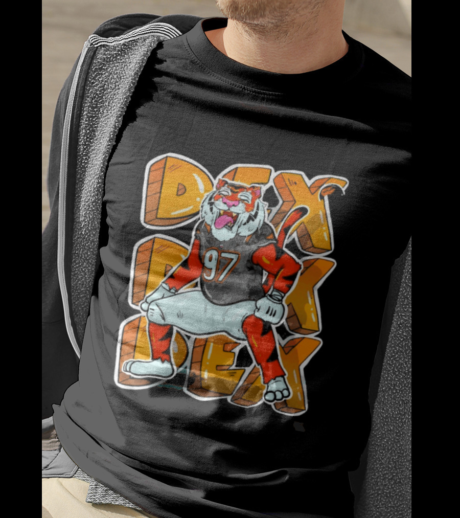 Dexter Lawrence II 97 DEX Cincinnati Bengals Tiger T-Shirt