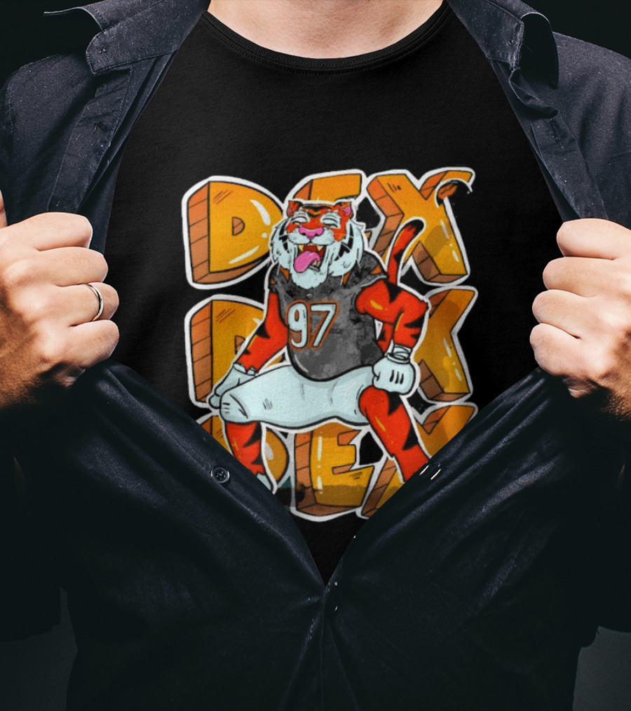 Dexter Lawrence II 97 DEX Cincinnati Bengals Tiger T-Shirt