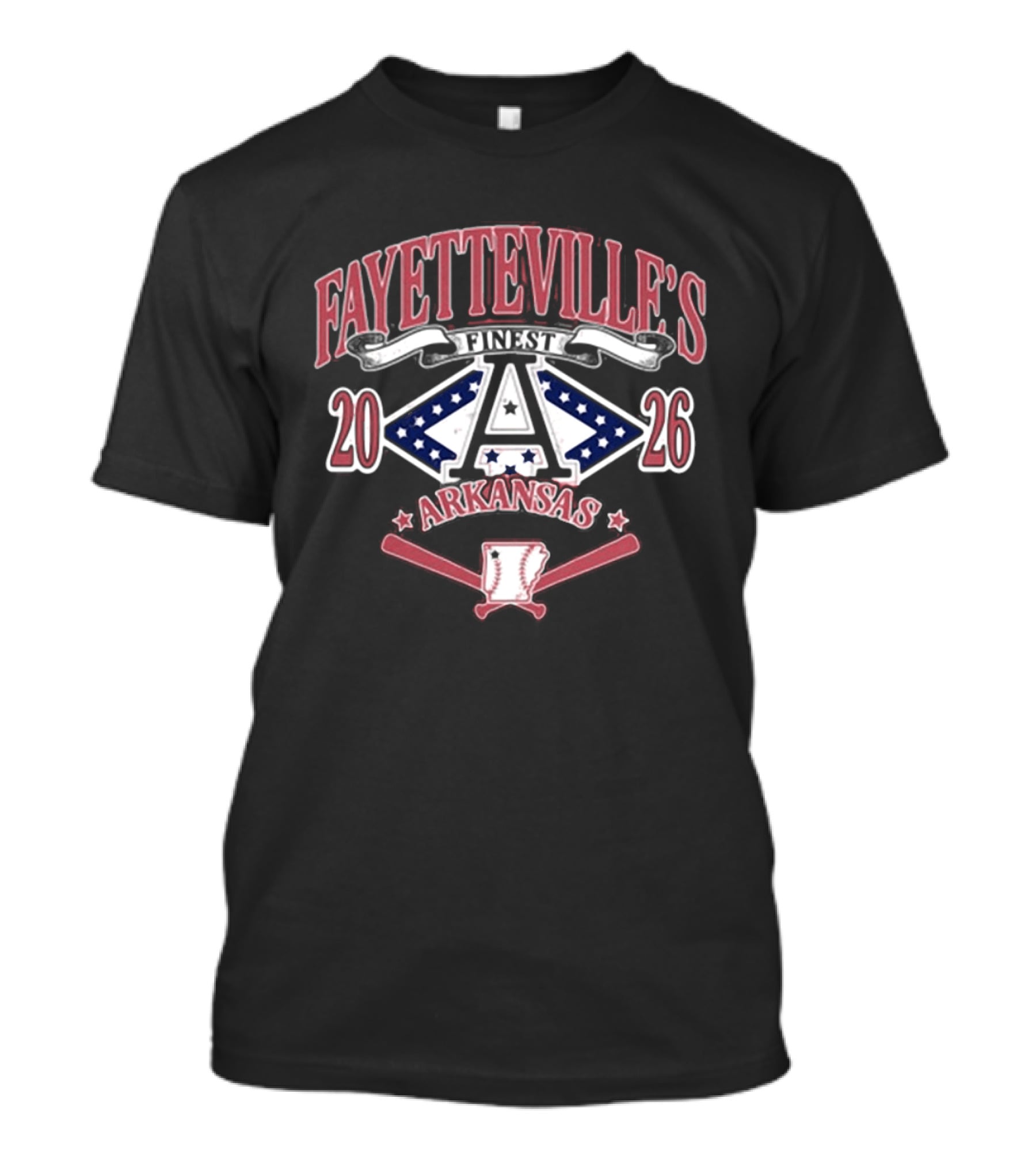 Fayetteville's Finest Baseball Arkansas 2026 Sports Team T-Shirt