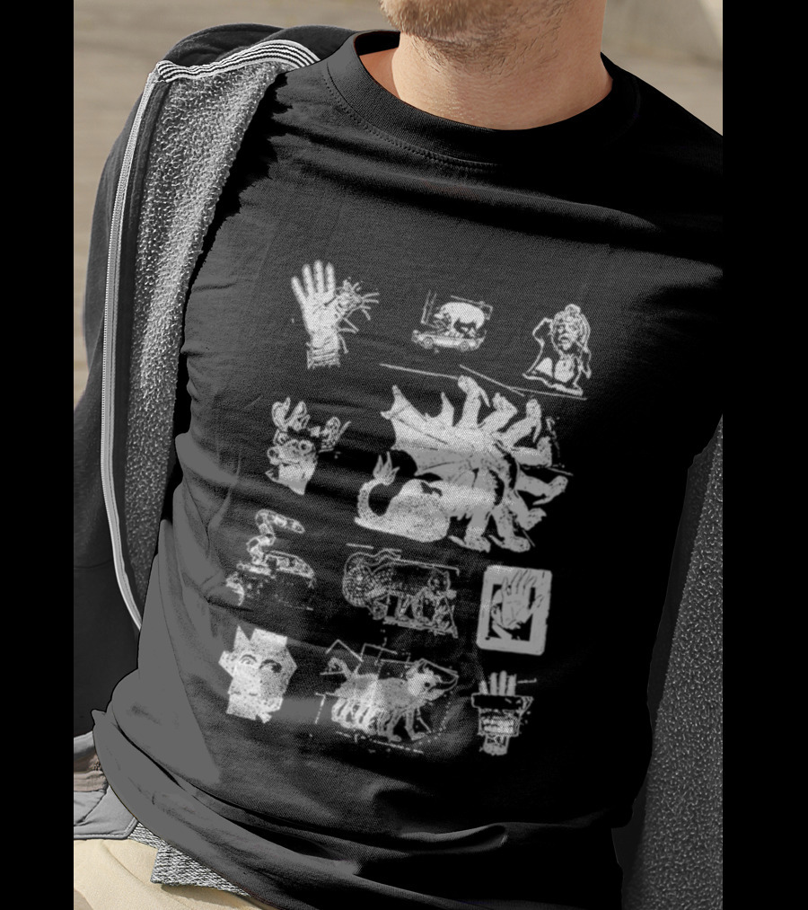 Goose Chain Yer Dragon Collage T-Shirt