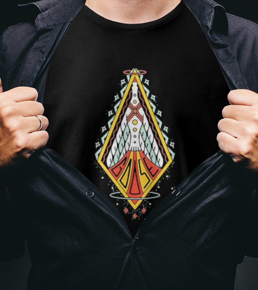 Goose Space Rocket Emblem Galactic Adventure T-Shirt