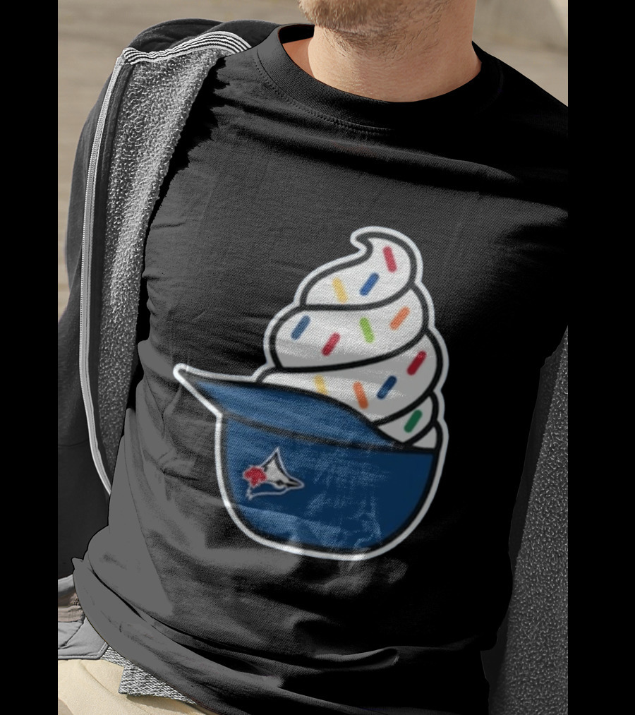 2026 Blue Jays Ice Cream Helmet Toronto Baseball Fan Cap Sundae T-Shirt