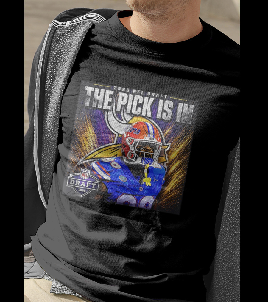 2026 NFL Draft The Pick Is In Minnesota Vikings Caleb Banks T-Shirt