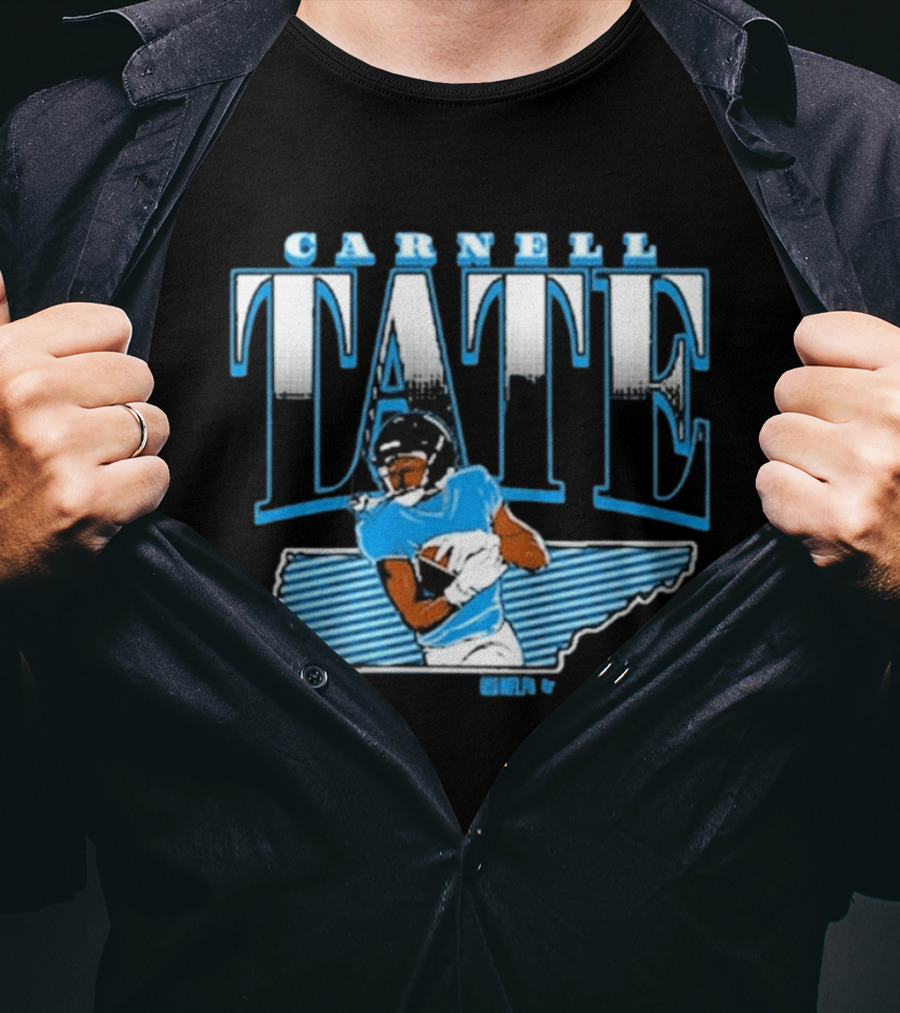 Carnell Tate State Star Athlete Football Blue T-Shirt