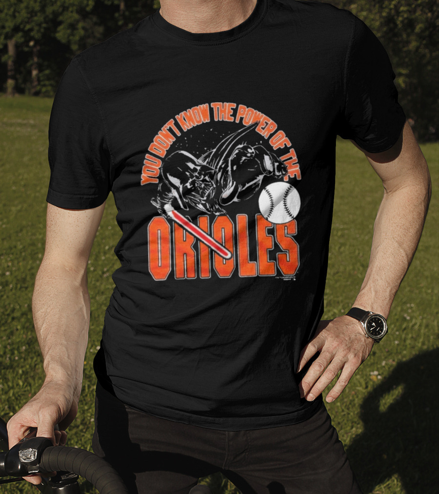 Star Wars X MLB 2026 You Don't Know The Power Of The Baltimore Orioles Dark Side Darth Vader T-Shirt