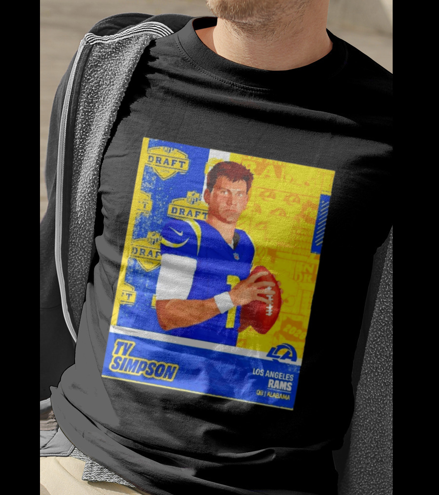 Ty Simpson Los Angeles Rams NFL Draft 2026 Quarterback Alabama T-Shirt