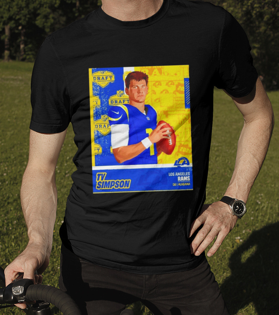 Ty Simpson Los Angeles Rams NFL Draft 2026 Quarterback Alabama T-Shirt