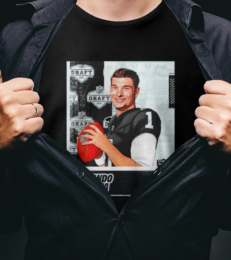 Fernando Mendoza Las Vegas Raiders 2026 Draft QB Indiana NFL T-Shirt