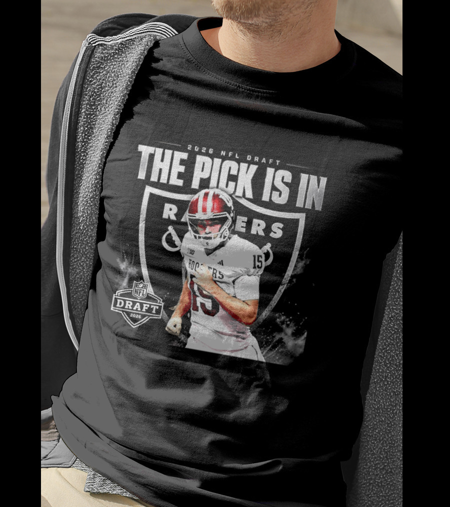 2026 NFL Draft The Pick Is In Raiders Football Selection T-Shirt