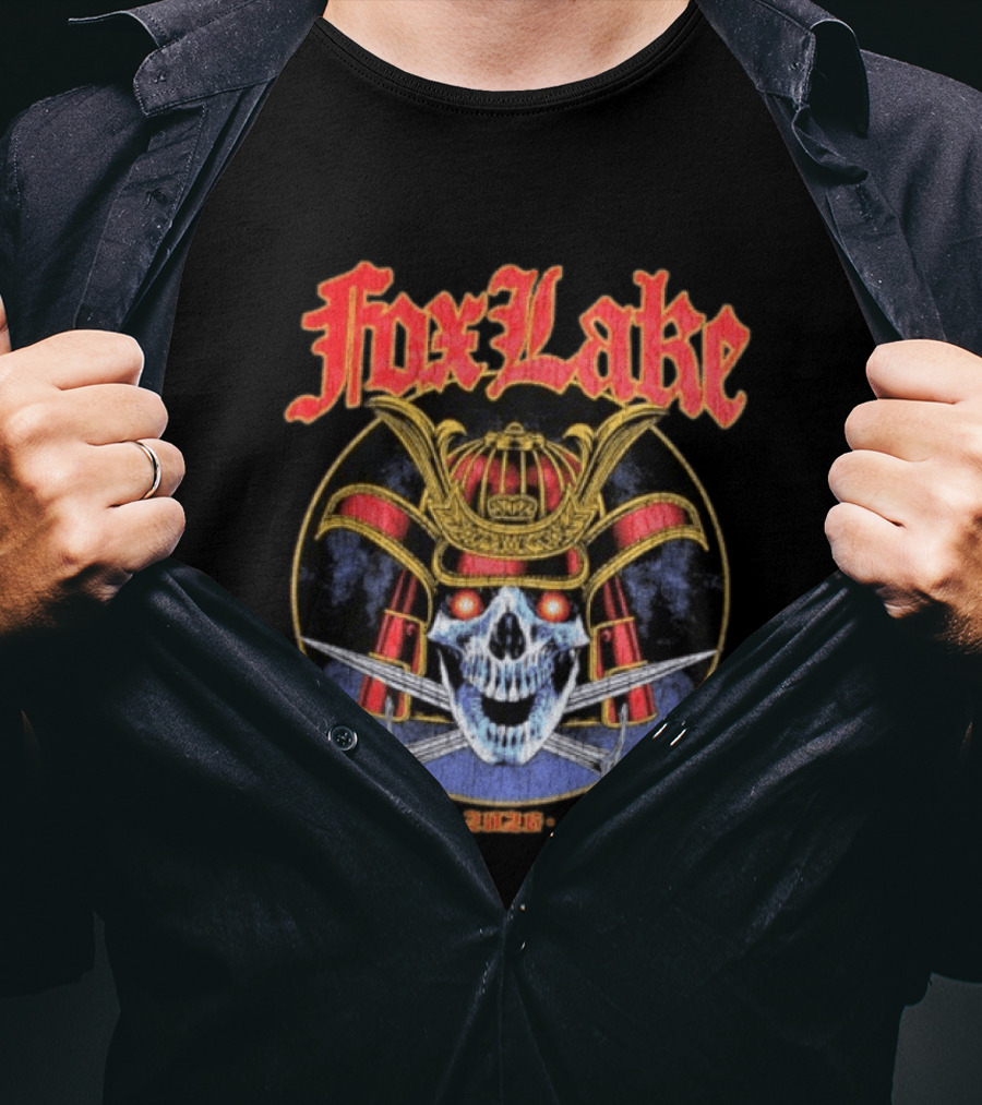 Fox Lake Samurai Skull 2026 Are You Ready To Die T-Shirt