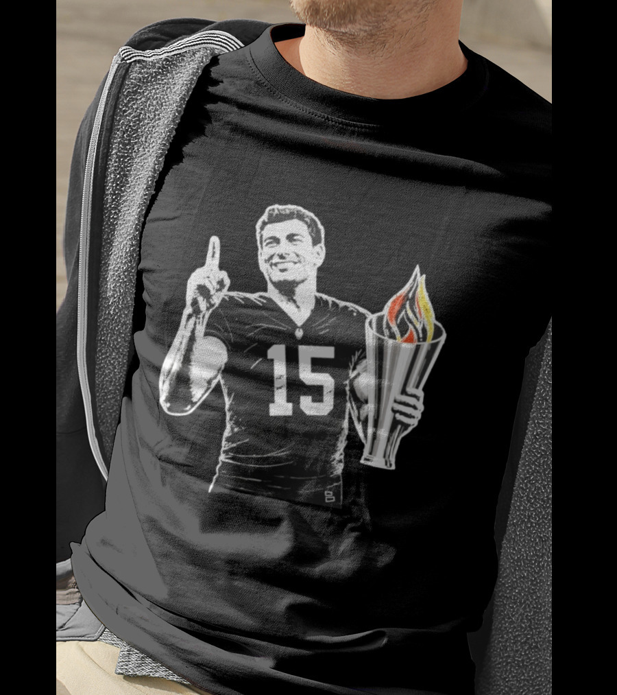 Las Vegas Torch Number 15 Football Player One Of 100 T-Shirt