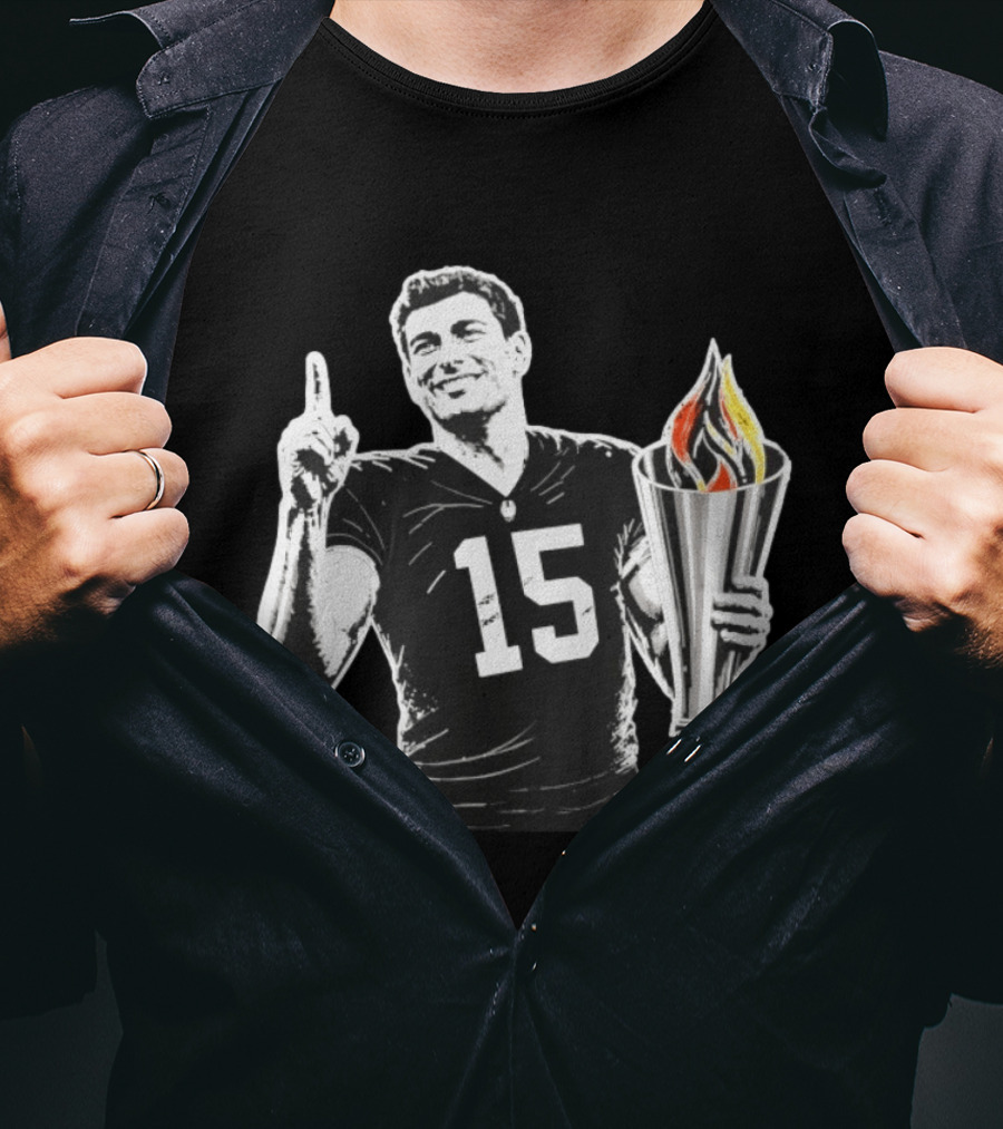 Las Vegas Torch Number 15 Football Player One Of 100 T-Shirt