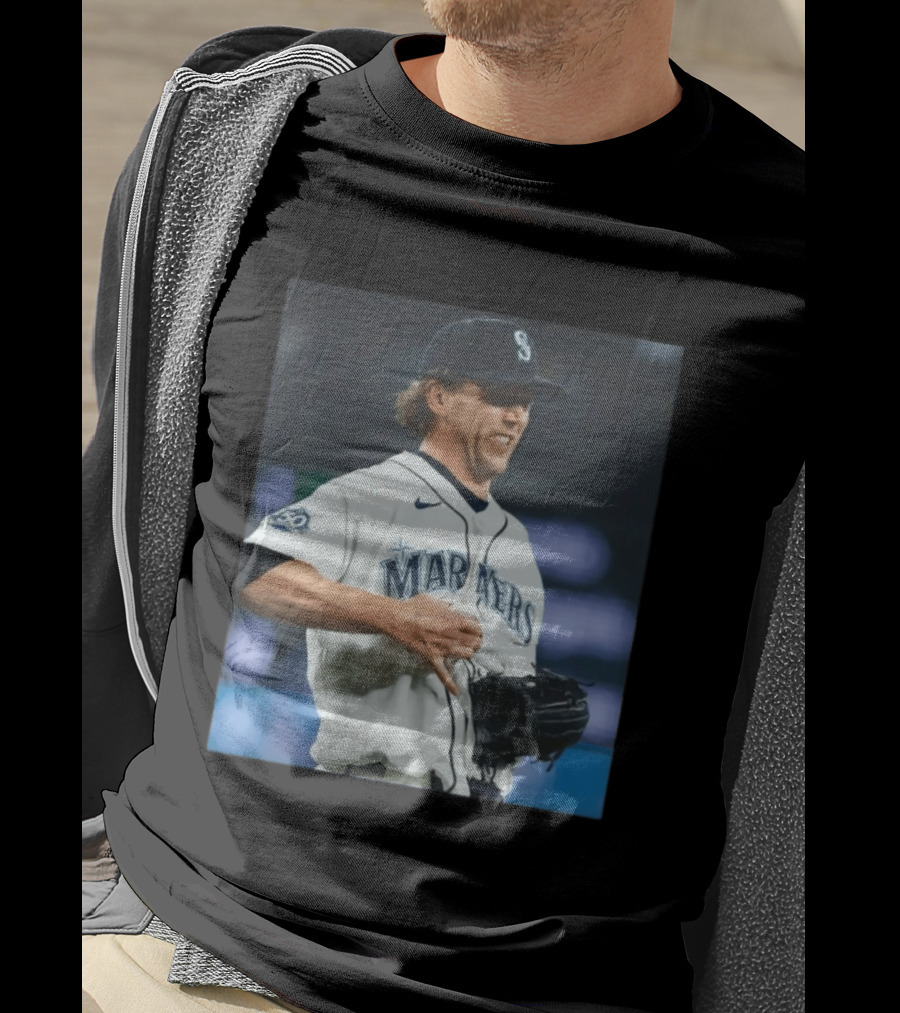 Mariners Baseball Nike Athlete Action Scene MLB T-Shirt