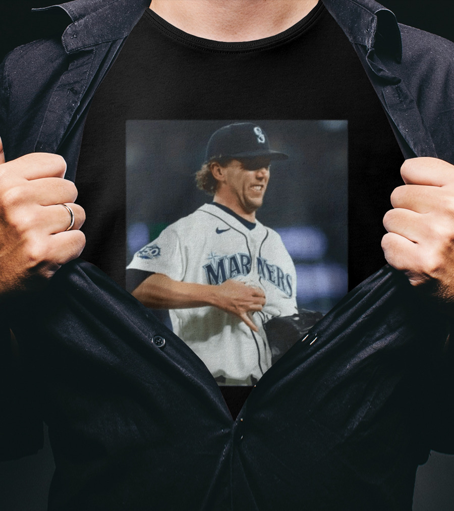 Mariners Baseball Nike Athlete Action Scene MLB T-Shirt