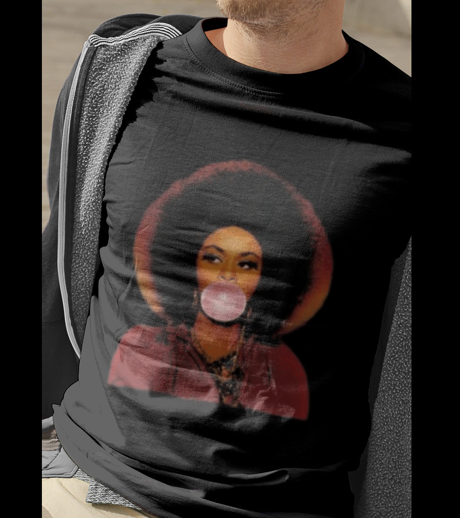 Miss Jill Scott Bubblegum Afro Silhouette Trend T-Shirt