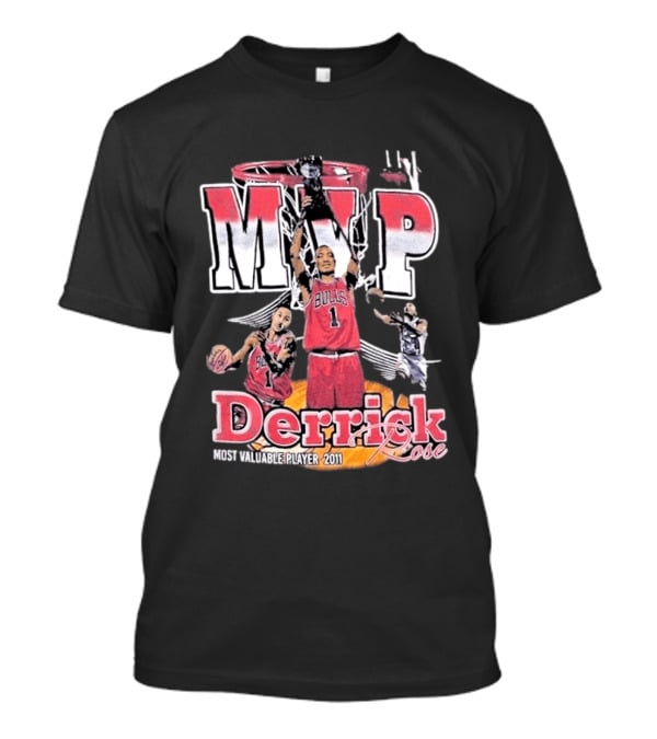 MVP Derrick Rose Chicago Bulls Most Valuable Player 2011 T-Shirt