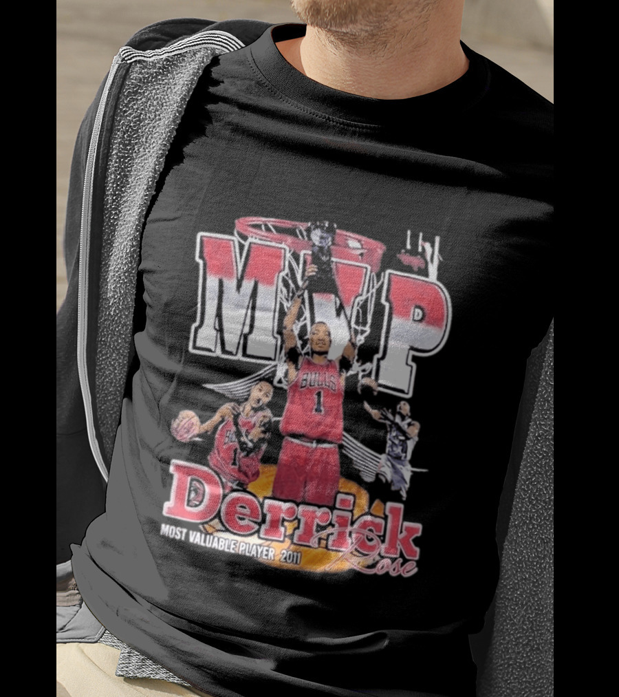 MVP Derrick Rose Chicago Bulls Most Valuable Player 2011 T-Shirt