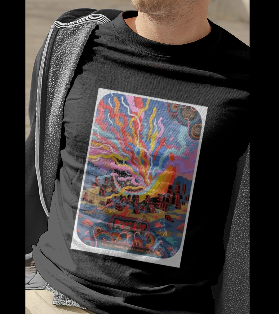 Phish Live At Sphere Las Vegas April 23 24 2026 Psychedelic Art Event T-Shirt