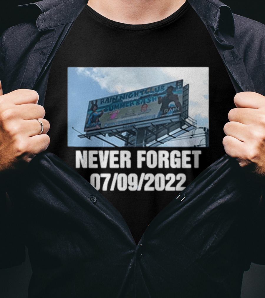 Rain Nightclub Summer Bash Never Forget 07 09 2022 T-Shirt