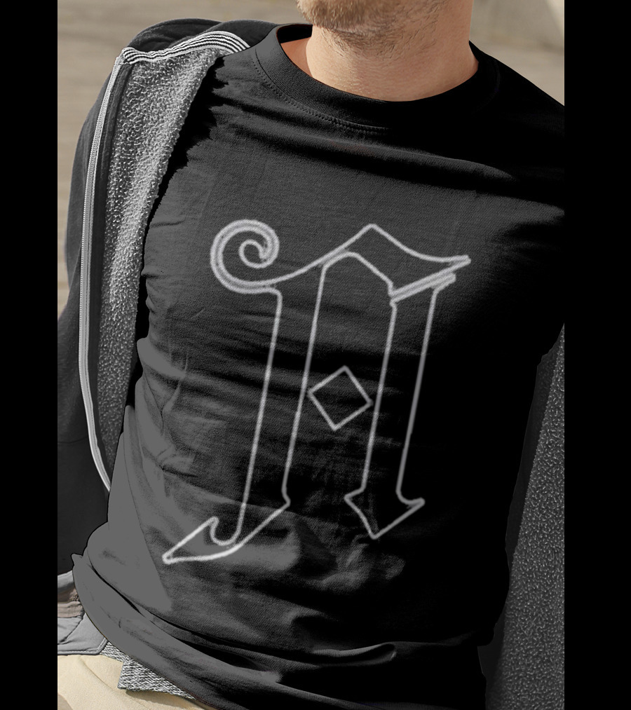 Architects Diamonte Gothic Initial A T-Shirt