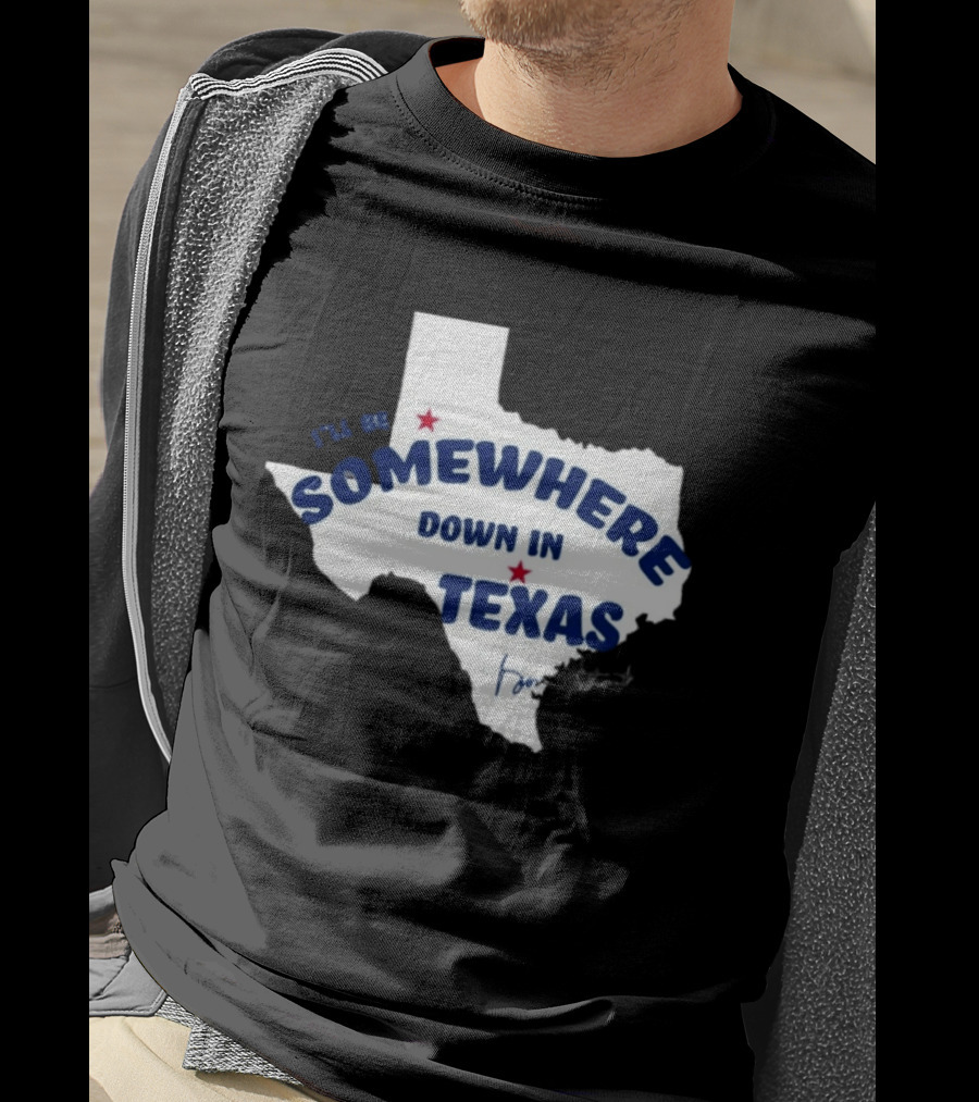 George Strait 2026 Spring Tour I'll Be Somewhere Down In Texas Map T-Shirt